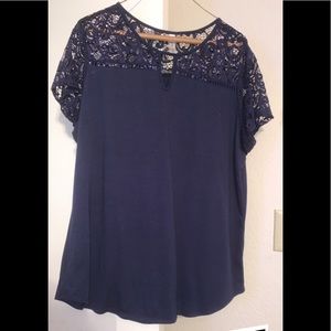 Navy blue blouse